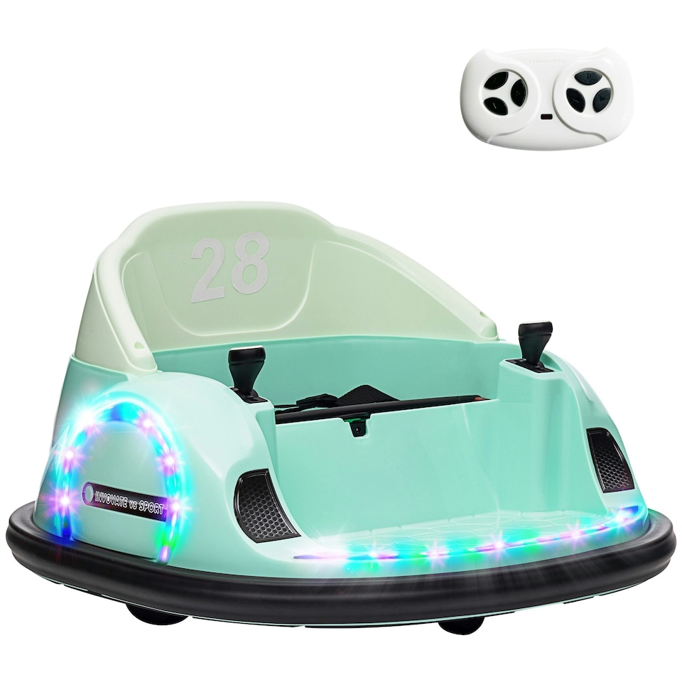 image 1 of AIYAPLAY 360 Degrees Rotation 12V Kids Bumper Car with Remote Control