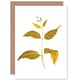 image 1 of Botanics Gold Grey Leaves Just To Say Blank Art Card