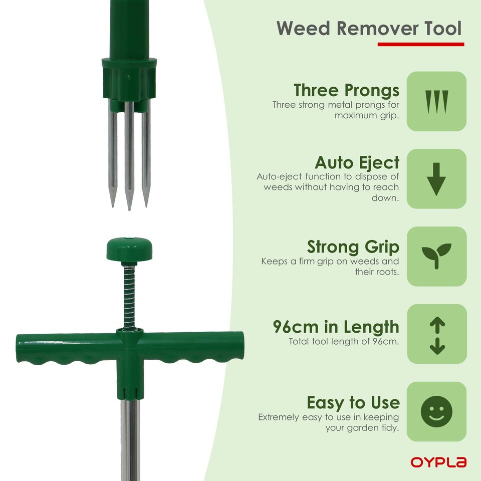 image 1 of Oypla Weed Puller Twister Remover Weeder Manual Weeding Garden Tool