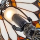 image 4 of Art Denergy savingTiffany Glass Table Lamp with Amber Shade | Orange