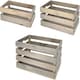 image 2 of Fruit Crates Set Of 3 Wood 100% Multi
