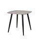 image 6 of Aspen Grey Oak Effect 80cm Square Dining Table with 2 Moulded Duo Design Chairs - Compact Kitchen and Dining Set | Grey | Grey Oak Effect | One Size | 1
