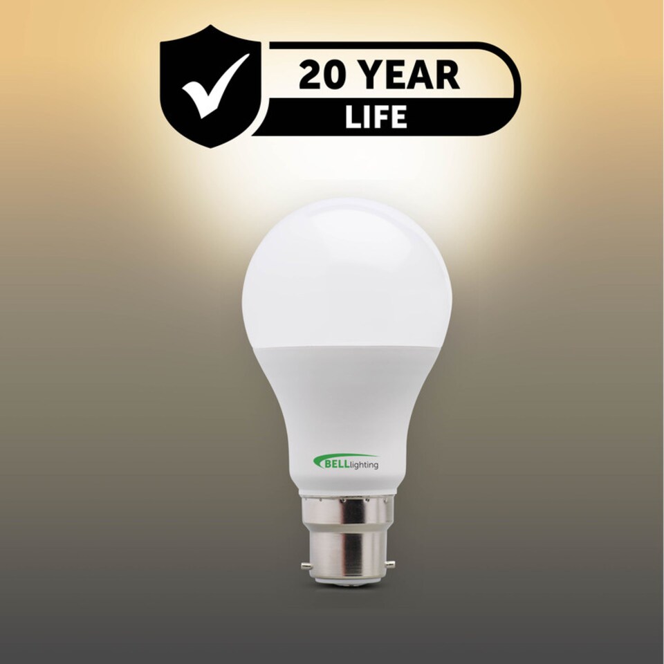 image 1 of BELL Lighting B22 Bayonet Dimmable 8.1W LED GLS Light Bulb Warm White 2700K