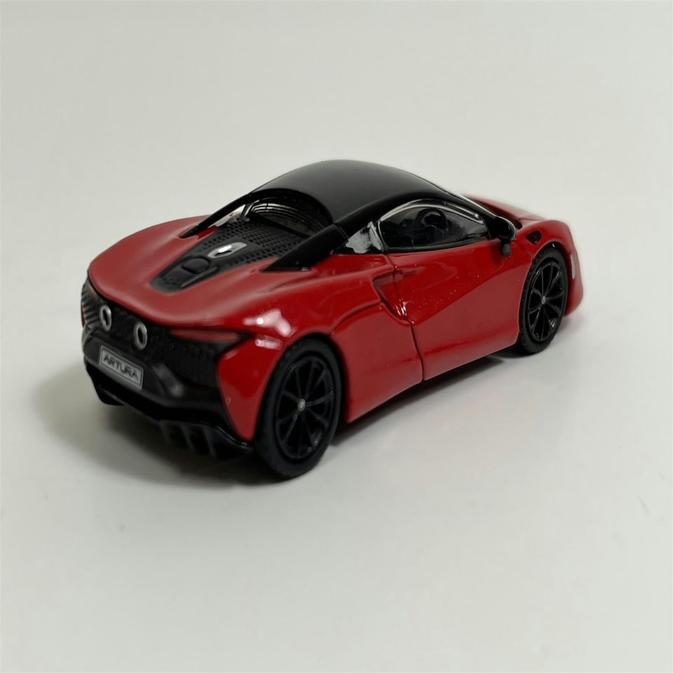 image 1 of McLaren Artura Vermillion Red RHD 1:64 Scale Mini GT MGT00532R