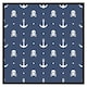 image 2 of Anchor with skull & bones (Picutre Frame) Grey | L
