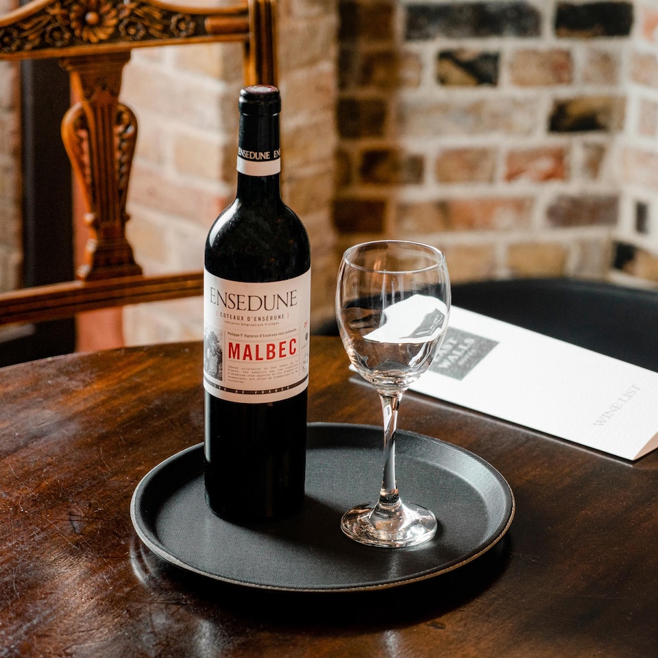 image 1 of Argon Tableware Round Non-Slip Serving Tray - 28cm - Black | Black | Black