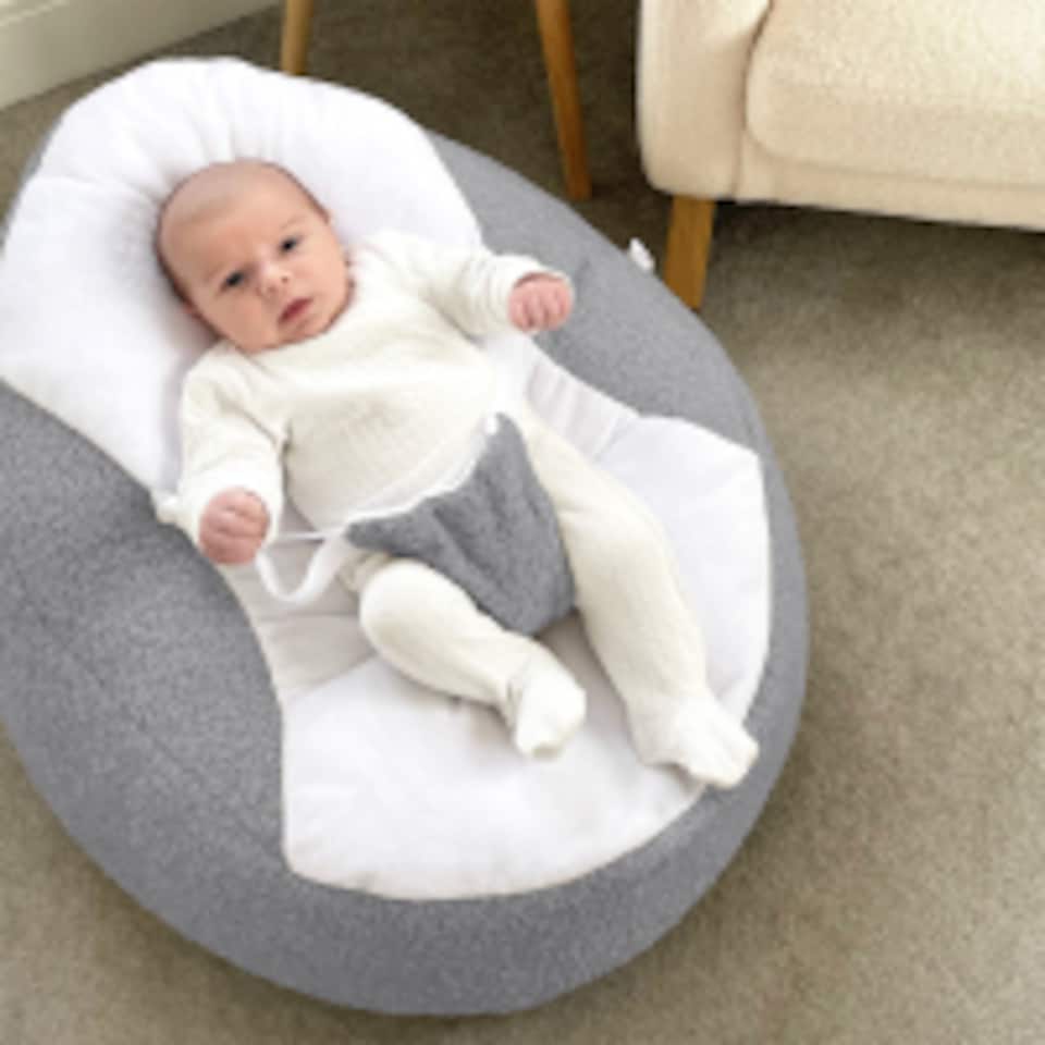 image 1 of rucomfy Snug Gaga Baby Bean Bag - Soft & Supportive Newborn Seat