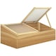 image 1 of Outsunny Wood Cold Frame Greenhouse Garden Polycarbonate Grow House, Natural