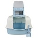 image 7 of Large Cat Corner Litter Tray Hooded Deep Cover Toilet Flap Box with Filter & Scoop | Blue | Light Blue | 1