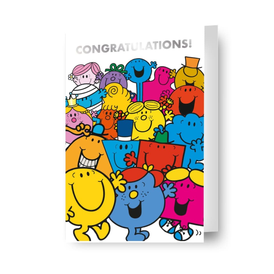 image 1 of Mr Men & Little Miss Congratulations Card
