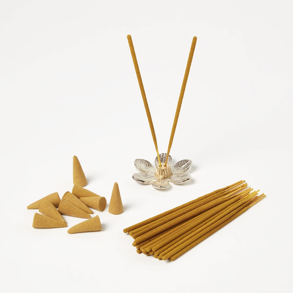 image 1 of Homescapes Zen Incense Gift Set – Sandalwood & Iris
