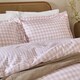 image 2 of Yard Barton Gingham Check Duvet Cover Set | Pink | Blush | King | 1
