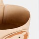 image 2 of OHS Kids Round Lion Felt Toy Storage Organiser Basket - Brown