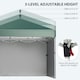 image 7 of Outsunny 3x3 (M) Pop Up Gazebo Party Tent w/ 2 Sidewalls, Weight Bags, Green