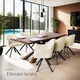 image 8 of Lounge Armchair Living Room Accent Chair 360 Swivel Slim Steel Legs Velvet Fabric | Cream | cream/black | 6