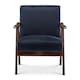 image 3 of Velvet Navy Blue Selma Accent Chair