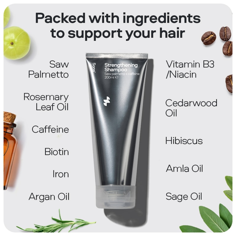 image 1 of Sons Hair Growth Shampoo with Saw Palmetto, Caffeine & Biotin, 1x200ml