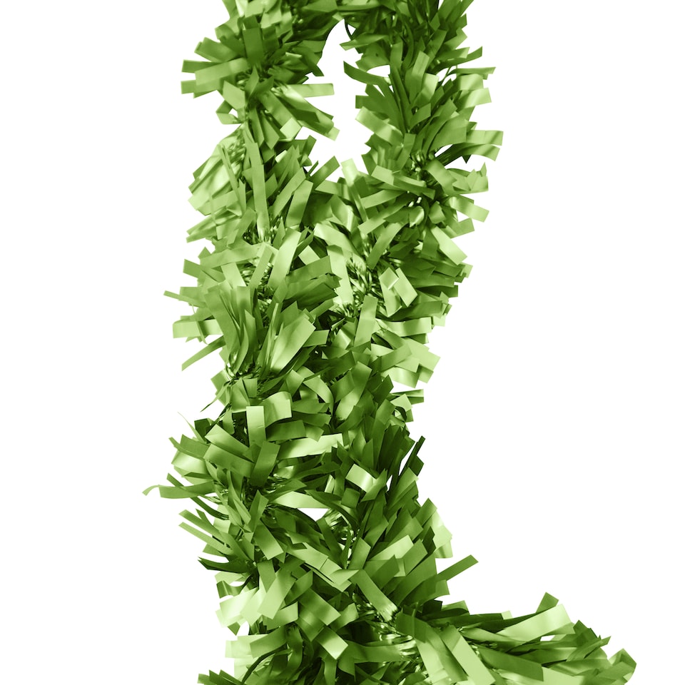 image 1 of 6.5ft/1.98m Wide Chunky Christmas Tinsel Garland Shiny Foil Twist Garland