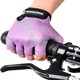 image 2 of Meteor Kids Bike Gloves – Breathable, Non-Slip, Padded for Comfort & Safety Purple | Purple Flower | JR M