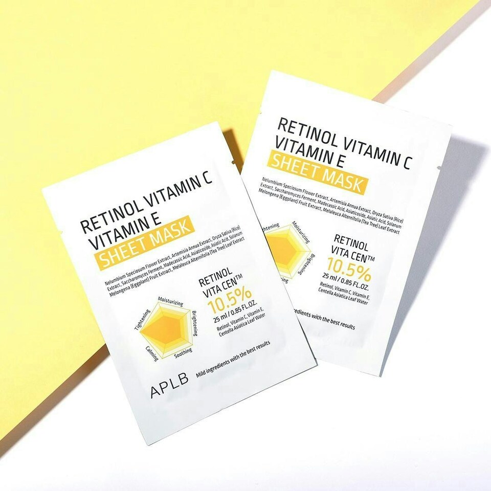 image 1 of APLB Retinol Vitamin C Vitamin E Sheet Mask