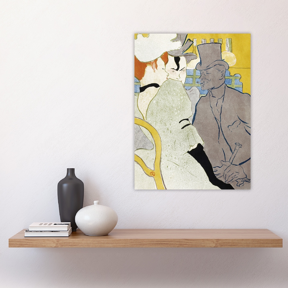 image 1 of Englishman at the Moulin Rouge Vintage Wall Art Print Lautrec 18x24"