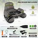image 2 of COSTWAY Inflatable Fishing Float Tube Portable Fishing Boat w/ Shoulder Straps