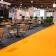 image 3 of 10 Metres Exhibition Quality Ribbed Heavy Duty Anthracite Grey Carpet Runner 2 Metres Wide