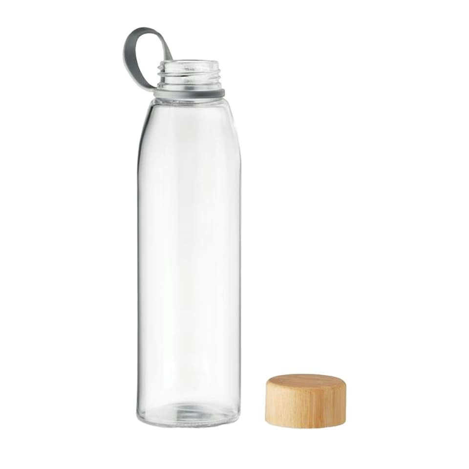 image 1 of MidOcean Fjord Bamboo 500ml Water Bottle - Transparent - One Size Clear | One Size