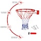 image 3 of Full Size Basketball Hoop Ring Net Wall Mounted Outdoor Hanging Basket 18"/45cm