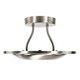 image 6 of Modernistic Semi Flush Eco Friendly LED Ceiling Light Fitting in Satin Nickel | Silver | Satin Nickel | 1