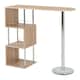 image 1 of Charisma Home Bar Table - L120 x W40 x H104.5 cm - Light Sonoma Oak Effect Veneer/Chrome Brown