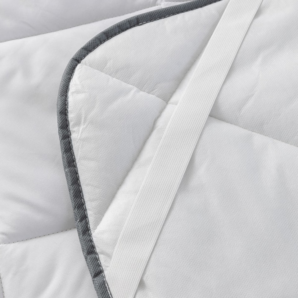 image 1 of 2.5CM Microfibre Soft Touch 1 Inch Mattress Topper White | Super King
