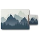 image 1 of mountain landscape illustration (Placemat & Coaster Set)