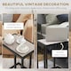 image 5 of HOMCOM C Shape Side Table w/ Wood-Effect Top Grey