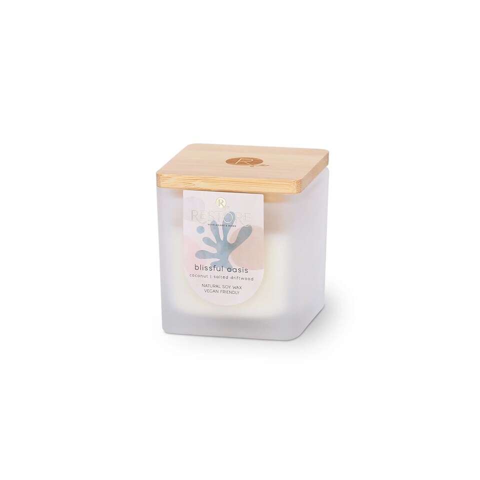 image 1 of Restore Small Soy Wax Candle - Blissful Oasis