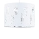 image 2 of Set of 2 Fern - White Cut Out 30cm Pendant Lightshades White | Silver