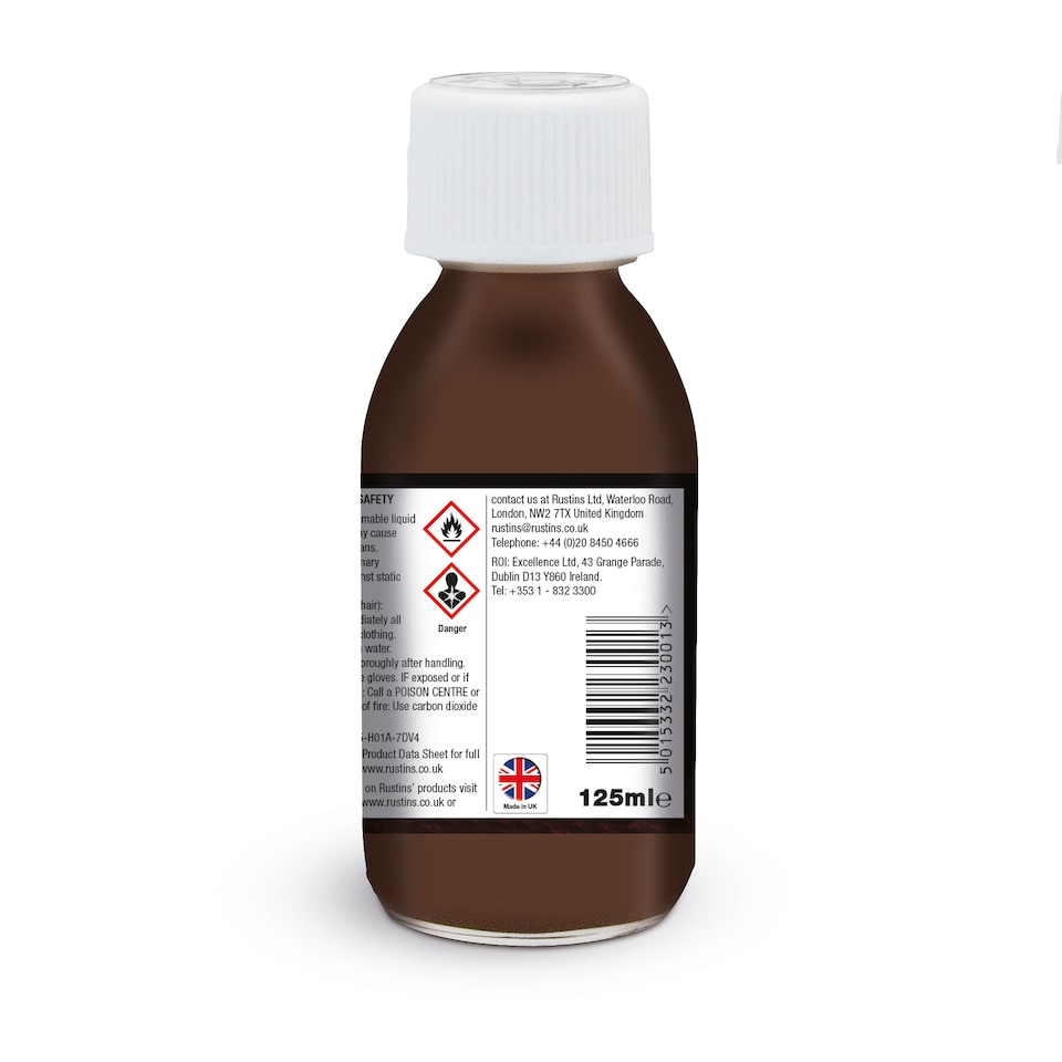 image 1 of Rustins French Polish Pure Shellac Quality Finish for Furniture 125ml | Clear | 125ml | 1