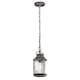image 1 of Ashland Bay 1 Light Small Outdoor Ceiling Chain Lantern Zinc IP44, E27