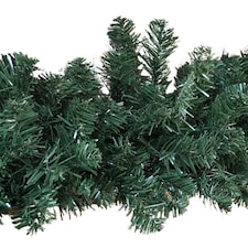 4 Pack 270cm (9ft) x 25cm Imperial Pine Christmas Garland Decoration Plain Green