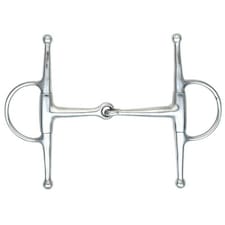 Shires Jointed Horse Eggbutt Snaffle Bit - Silver - 5in (UTER842)