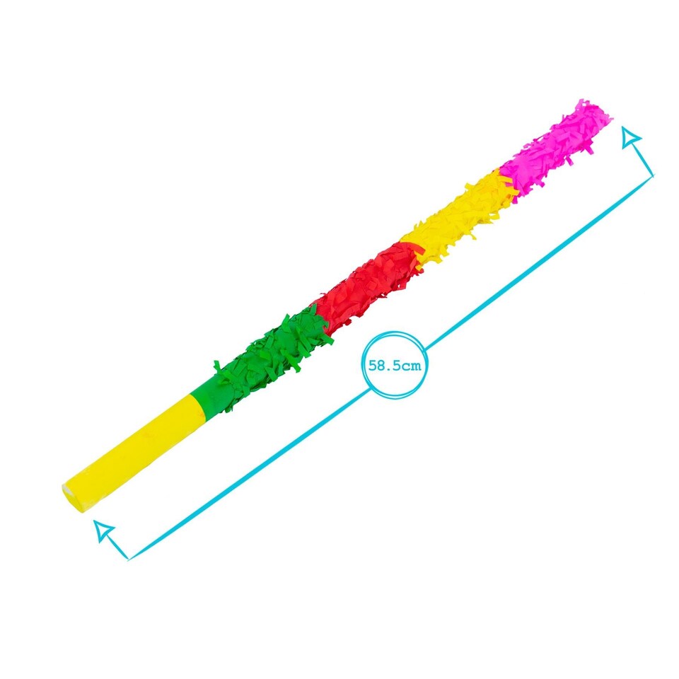 image 1 of Fax Potato Pinata Buster Stick & Blindfold Set - Rainbow