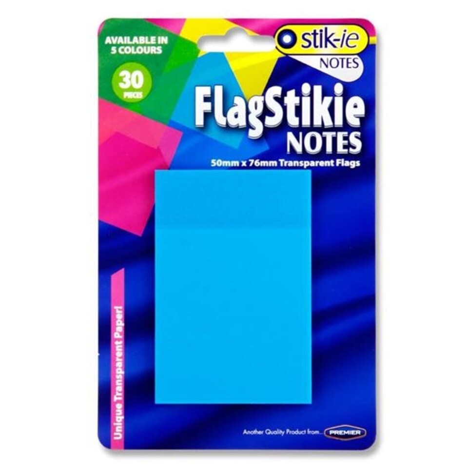 image 1 of Pack of 30 Piece 50x76mm Flag Stikie Notes by Stik-Ie