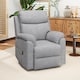 image 4 of HOMCOM Power Lift Recliner Chair with 8 Point Massage, Electric Lift Chair for Elderly, Overstuffed Linen Fabric Riser and Reclining Armchair with Remote Control, Side Pockets, for Living Room, Grey