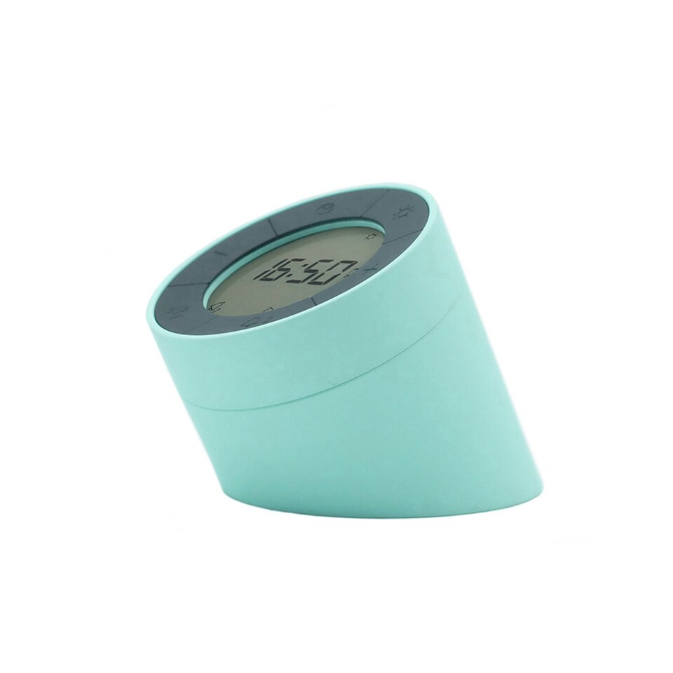 image 1 of Gingko Edge Light Alarm Clock Pink