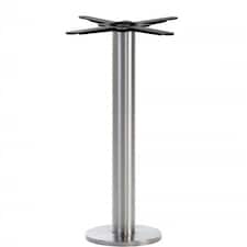 Stainless Steel Round Floor Fixed Table Base 1050 mm Silver