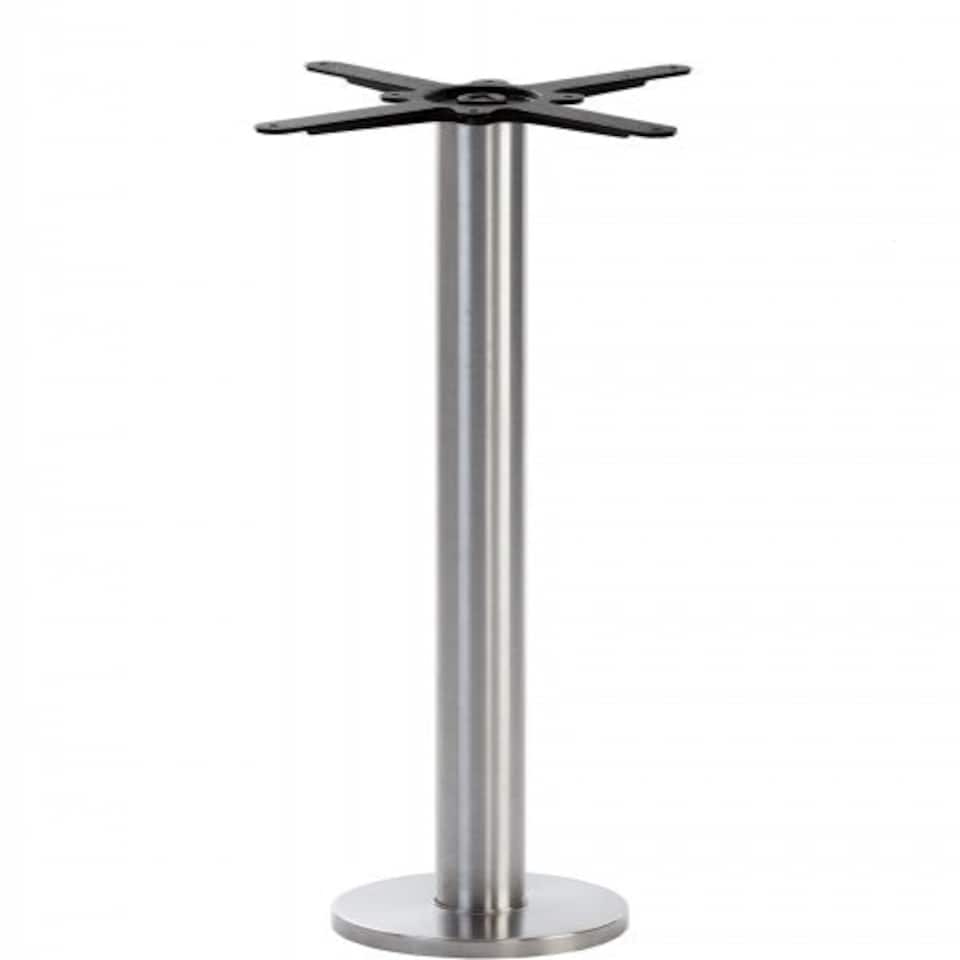Stainless Steel Round Floor Fixed Table Base 1050 mm Silver