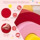 image 6 of COSTWAY 3 Piece Toddlers Climbing Toy Indoor Soft Play Equipment Playset-Red