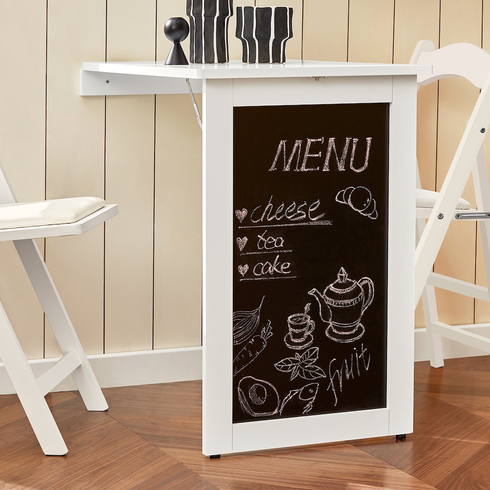 image 1 of SoBuy FWT20-W,Folding Wall-mounted Drop-leaf Table Dining Table