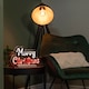 image 2 of 32cm Infinity Merry Christmas on Wooden Base with Red and White LEDs