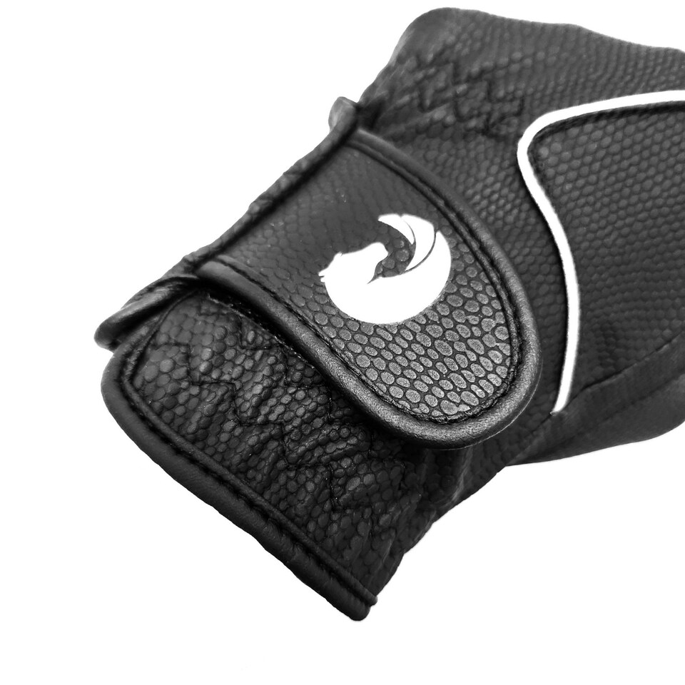 image 1 of Coco Equestrian Black (S) Ladies Breathable Synthetic Leather Horse Riding Gloves Black